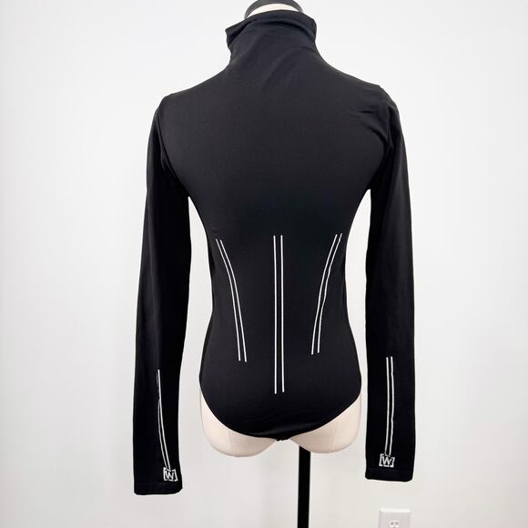 Wolford Theresa String Bodysuit Black White Corset Baddie Luxury Goth Size M - Picture 7 of 16